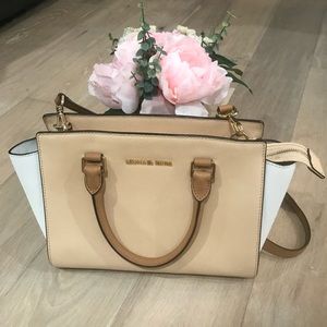 Michael Kors Selma Medium Tri-Tone Satchel Bag